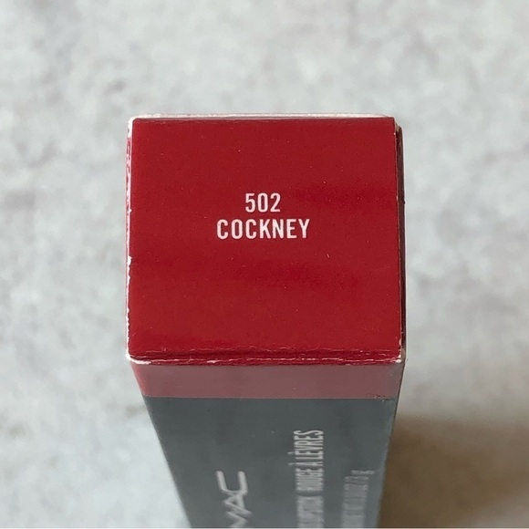 Mac Lustreglass Lipstick In 502 Cockney NIB - Picture 3 of 9